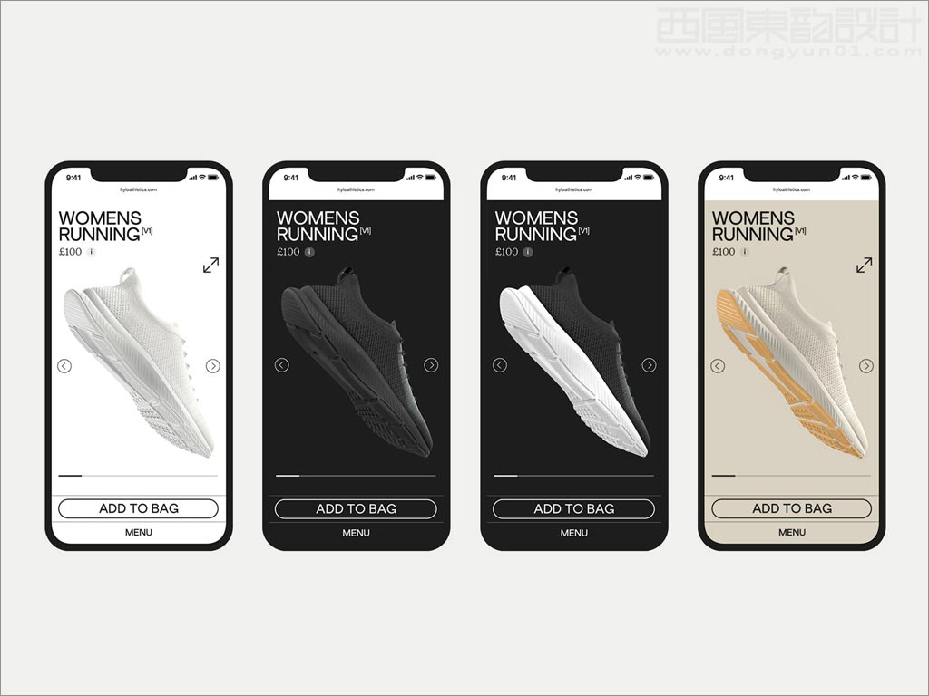 Hylo運(yùn)動鞋品牌移動端網(wǎng)站設(shè)計(jì)