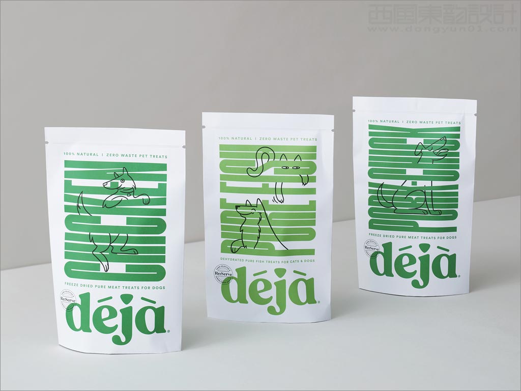 新西蘭déjà狗糧包裝袋設(shè)計
