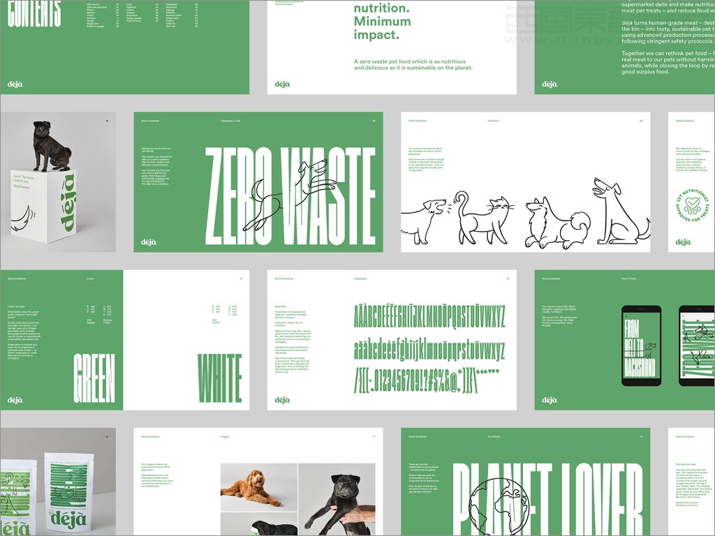 新西蘭déjà狗糧產(chǎn)品手冊內(nèi)頁設(shè)計