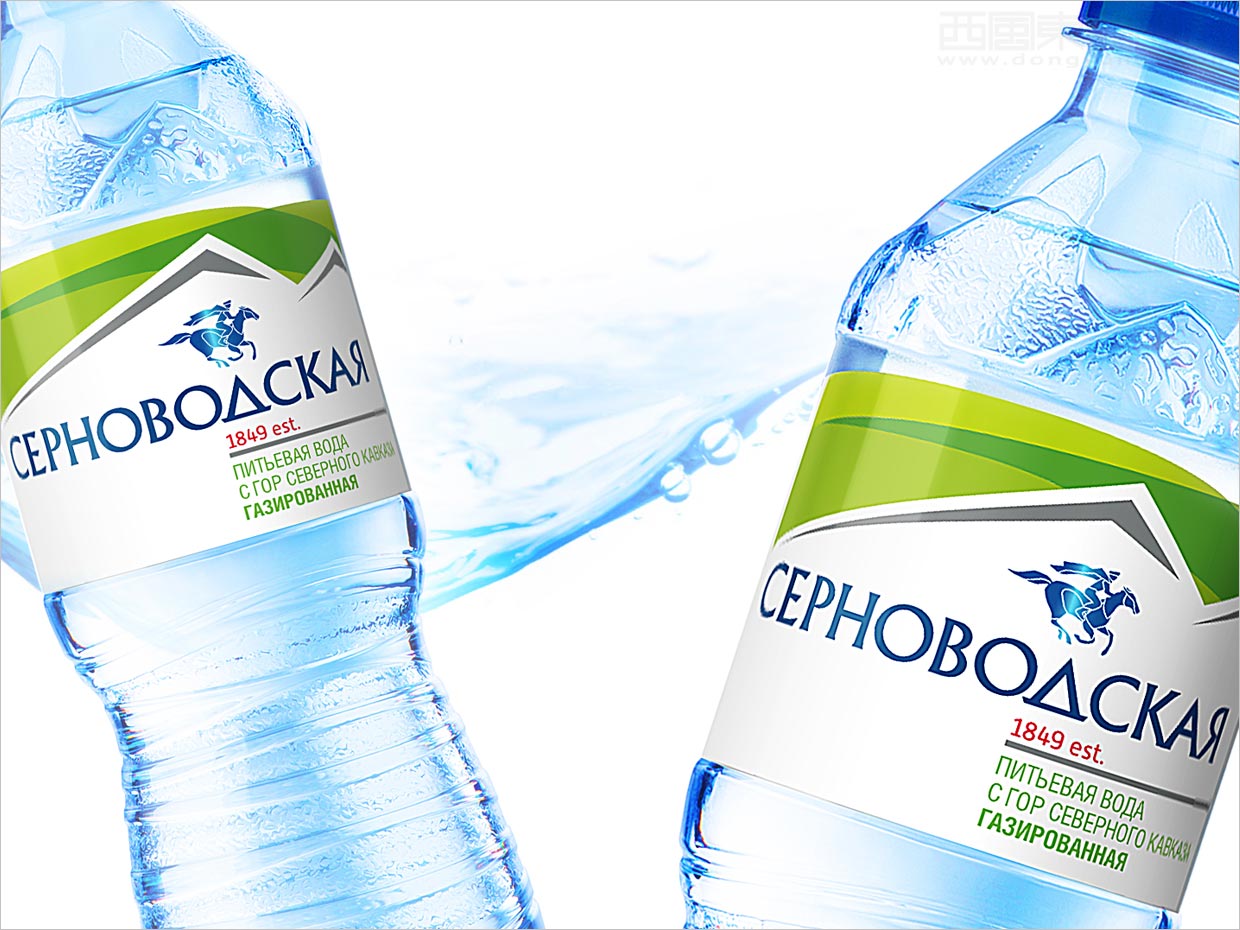 俄羅斯Sernovodskaya礦泉水包裝設(shè)計之局部特寫