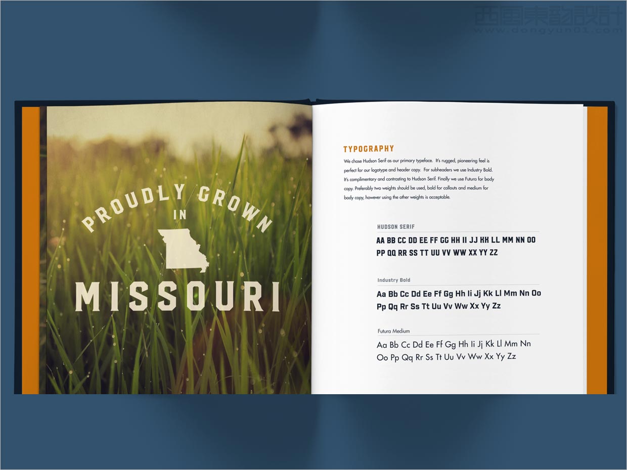 美國Heritage大米品牌vi手冊內(nèi)頁設計