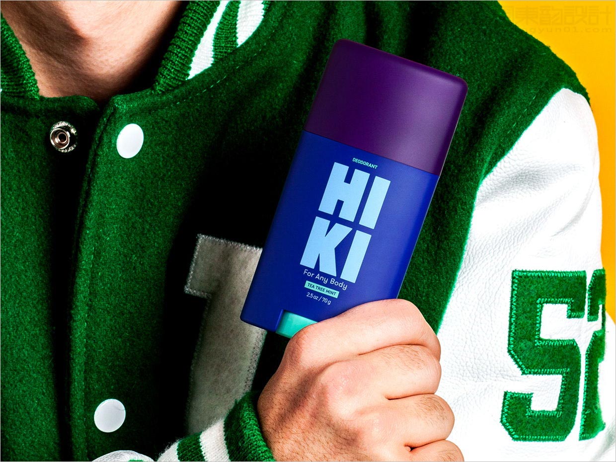 美國HIKI汗水除臭劑日化用品包裝設(shè)計之實物照片