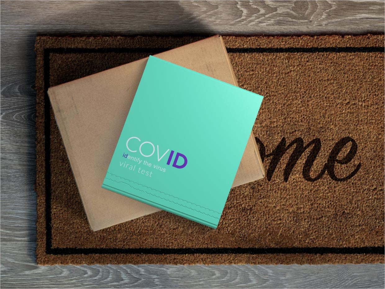 英國新型冠狀病毒(COVID-19)核酸檢測(cè)試劑盒包裝設(shè)計(jì)