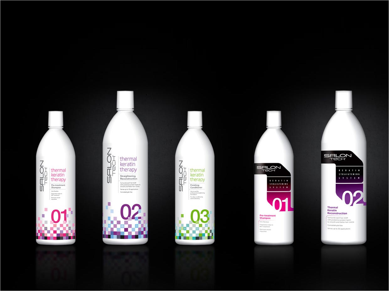 美國Salon Tech美容美發(fā)產(chǎn)品包裝設(shè)計(jì)之另外的設(shè)計(jì)方案