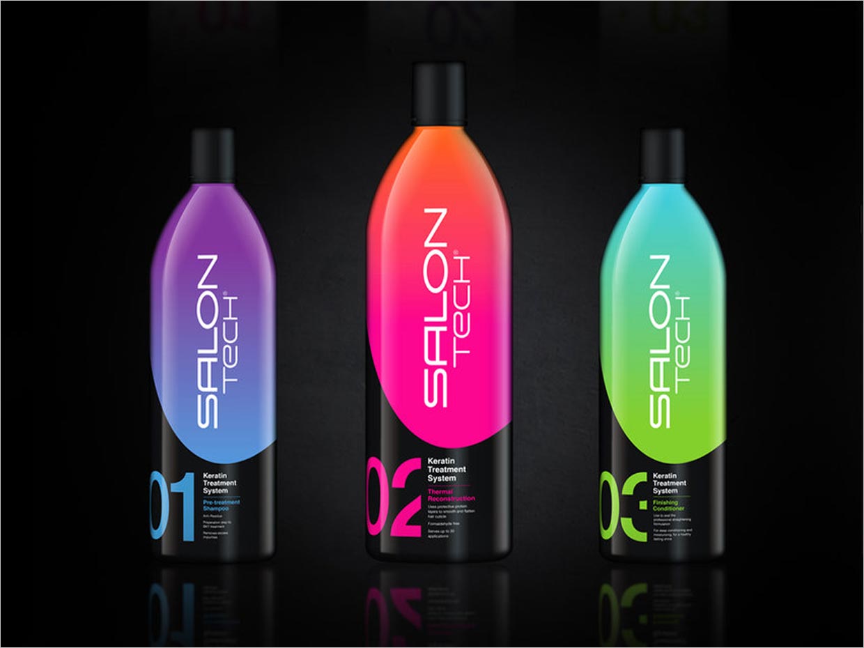 美國Salon Tech美容美發(fā)產(chǎn)品包裝設(shè)計(jì)之另外的設(shè)計(jì)方案