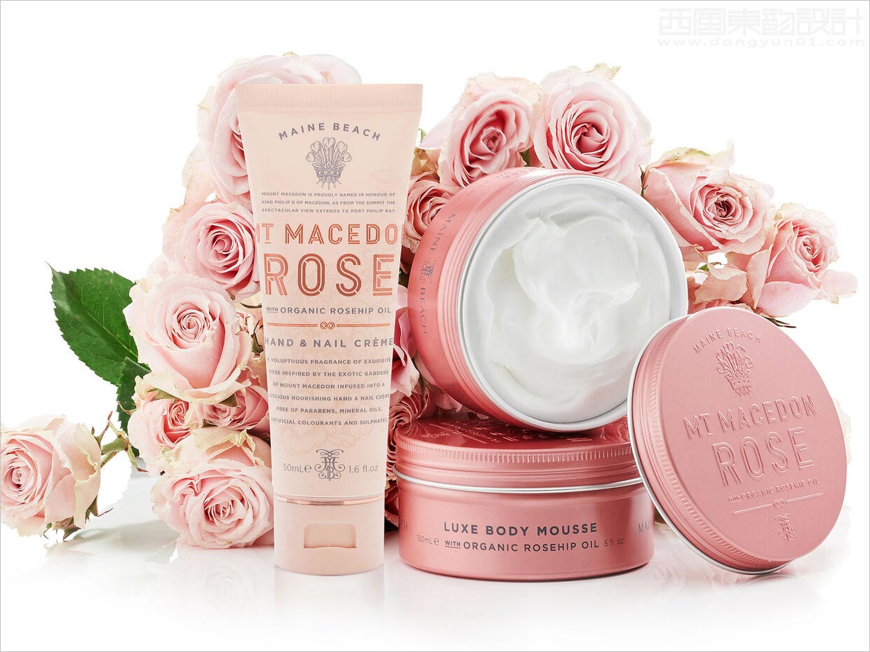澳大利亞Mt.Macedon玫瑰護膚品包裝設(shè)計