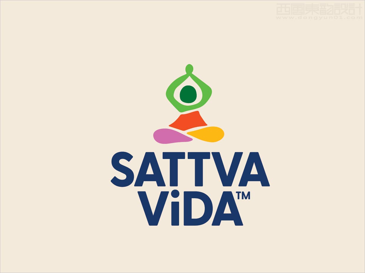 美國Sattva Vida素食小吃logo設(shè)計