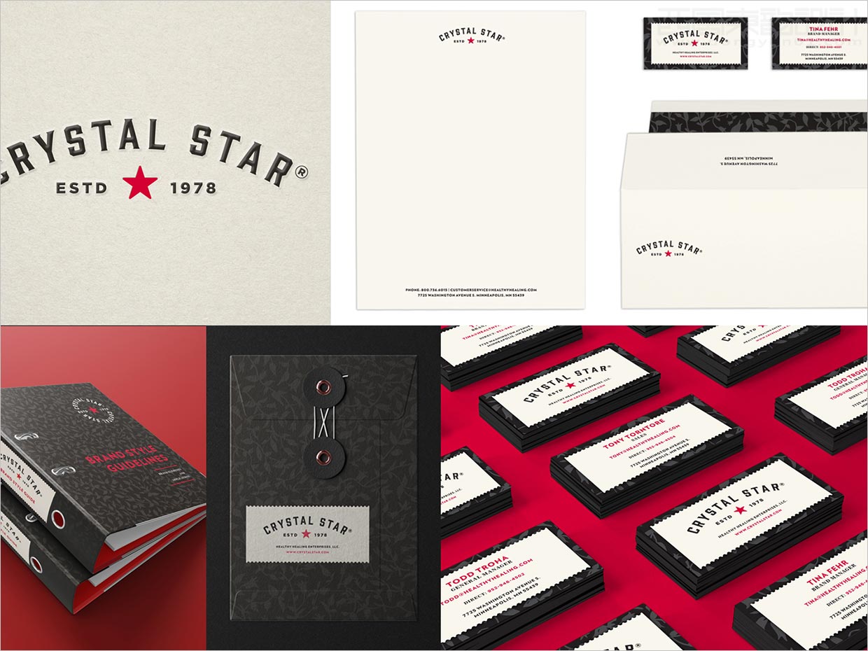 美國Crystal Star營養(yǎng)補(bǔ)品保健品vi設(shè)計(jì)