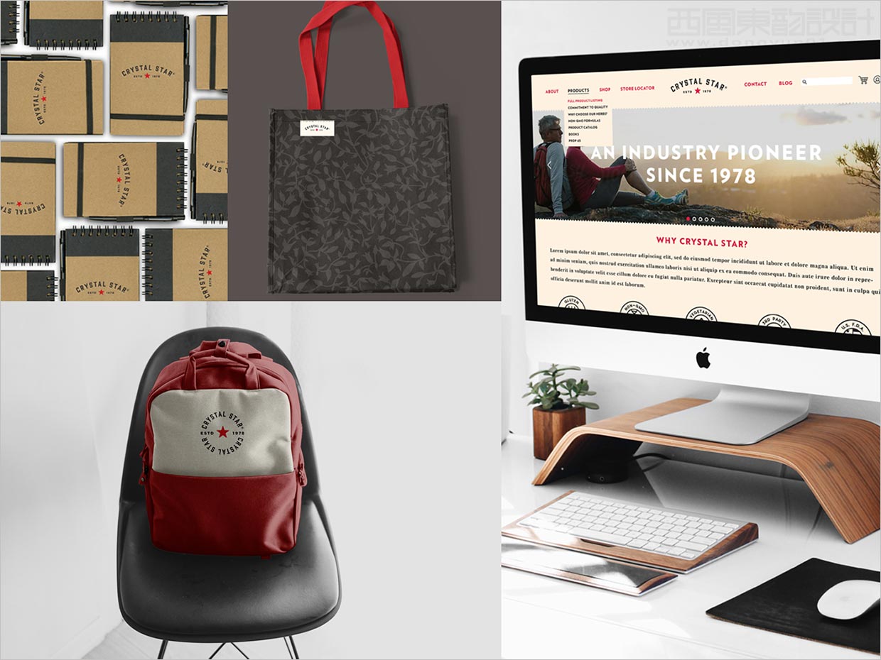 美國Crystal Star營養(yǎng)補(bǔ)品保健品vi設(shè)計(jì)