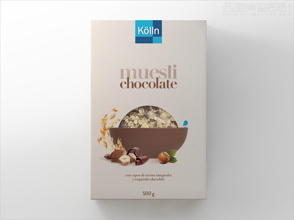 德國Kolln巧克力榛子燕麥麥片包裝設(shè)計(jì)