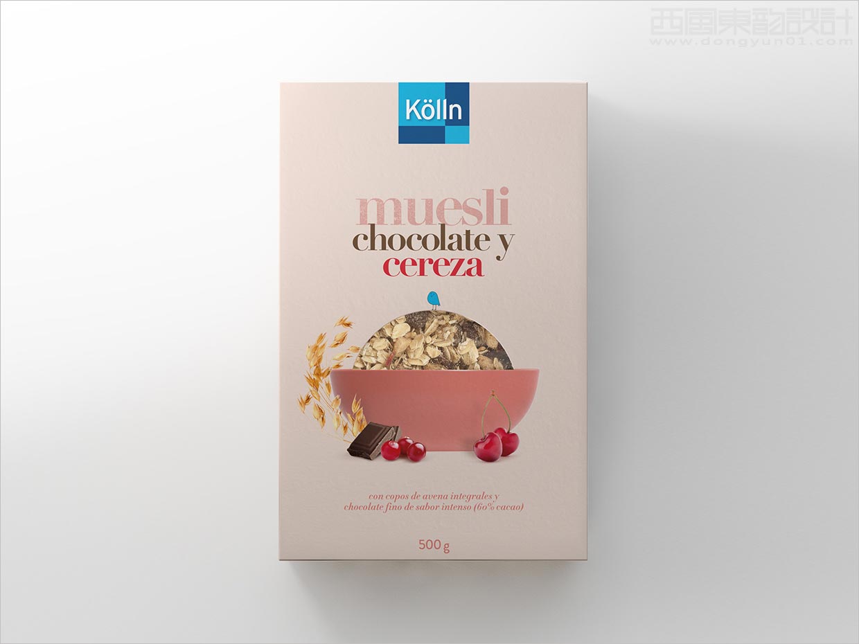 德國Kolln櫻桃口味燕麥麥片包裝設(shè)計(jì)