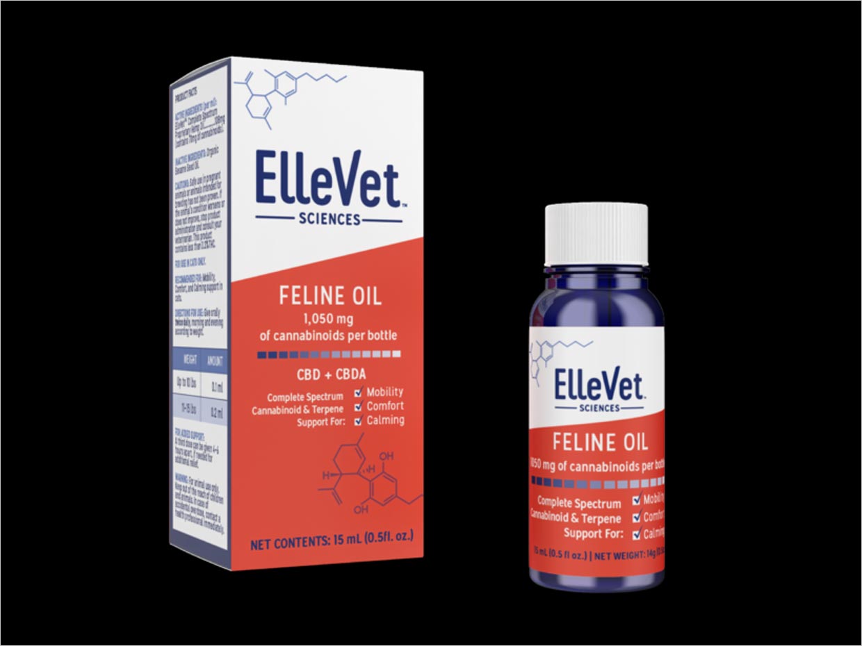 美國ElleVet Sciences寵物貓狗藥品包裝設計