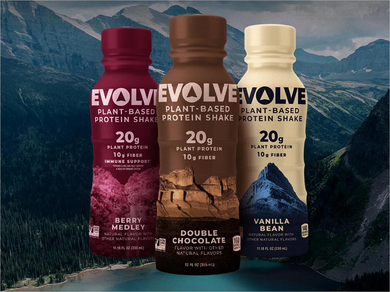 百事可樂旗下EVOLVE植物基蛋白質(zhì)飲料包裝設(shè)計(jì)