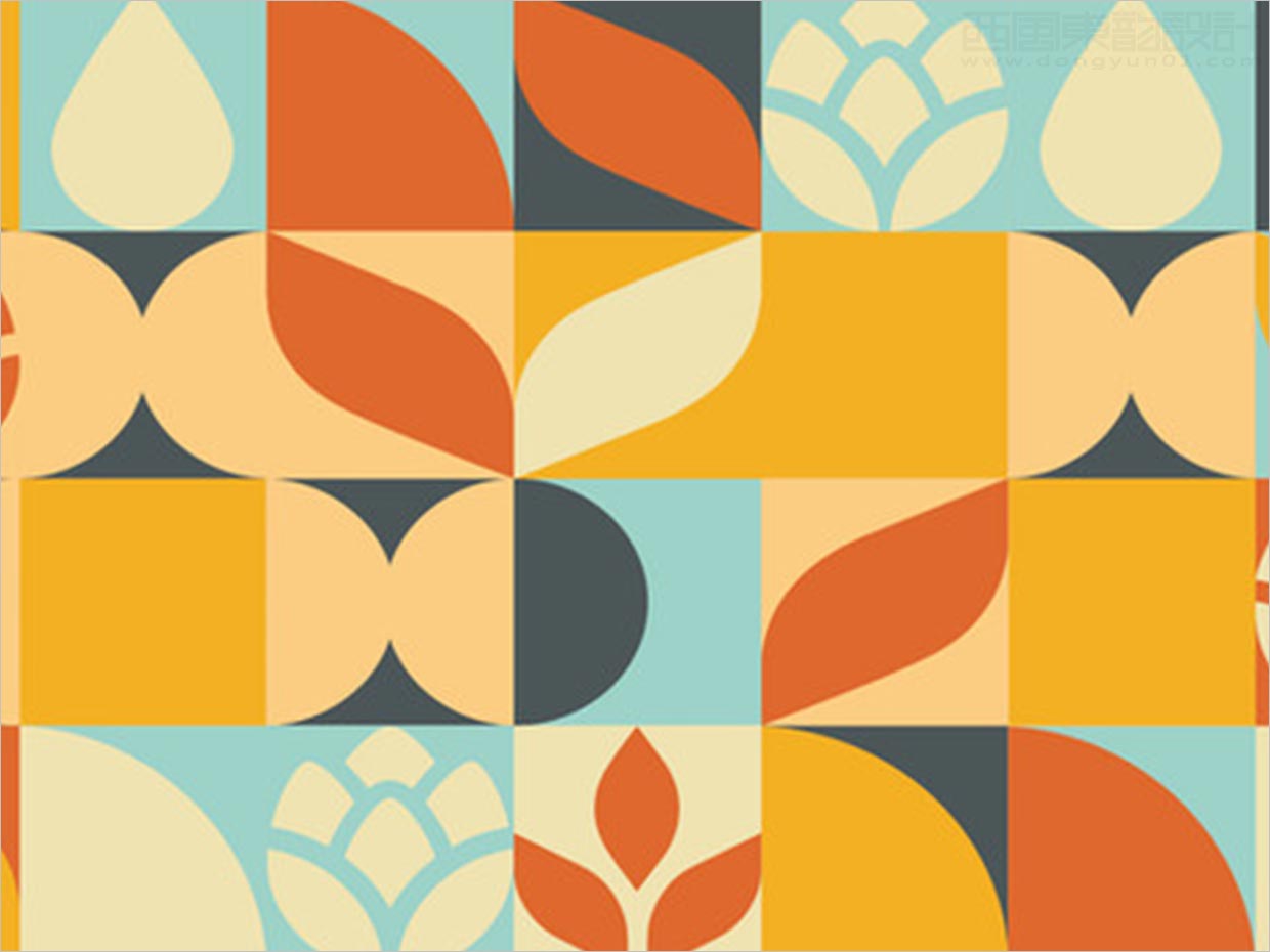 以現(xiàn)代方式創(chuàng)作的Kvaster傳統(tǒng)發(fā)酵飲料包裝設計之幾何圖案