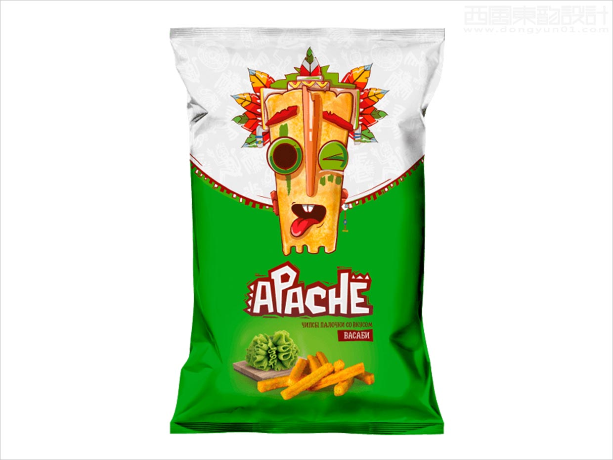 亞美尼亞Apache兒童薯?xiàng)l薯片休閑食品包裝設(shè)計(jì)