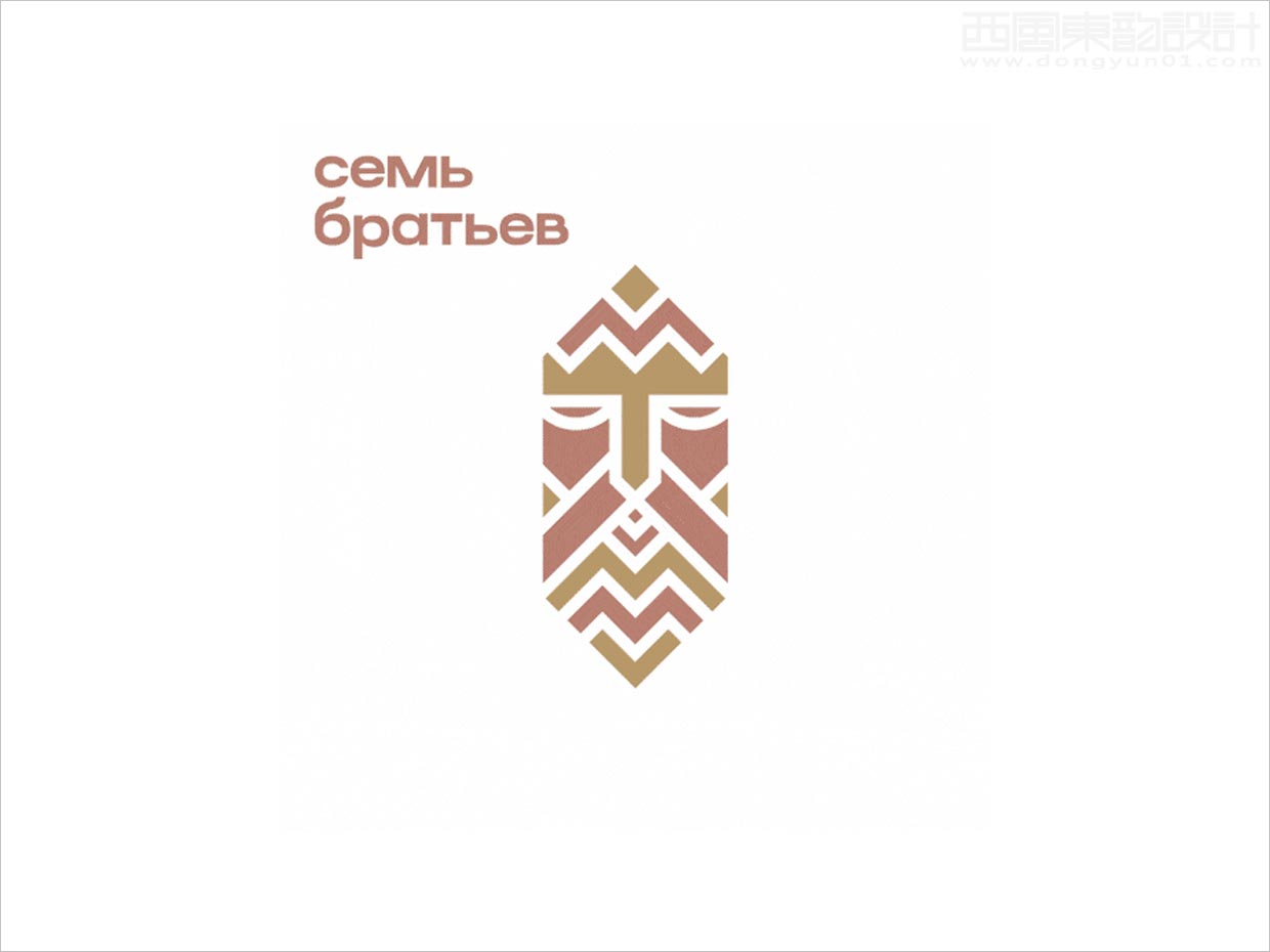 致敬古老雕塑藝術(shù)的俄羅斯牛奶品牌logo設計