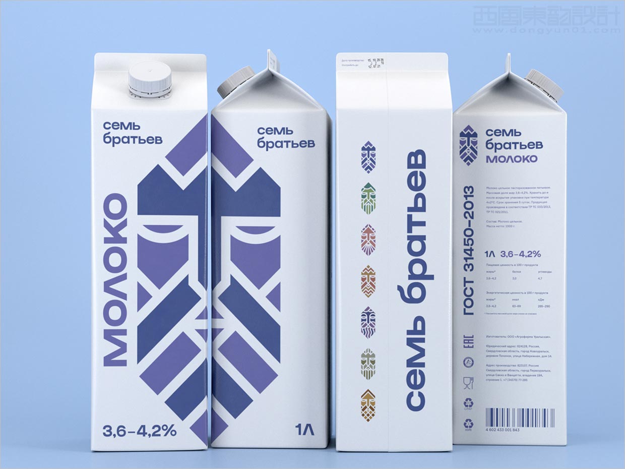 致敬古老雕塑藝術(shù)的俄羅斯利樂磚牛奶包裝設計