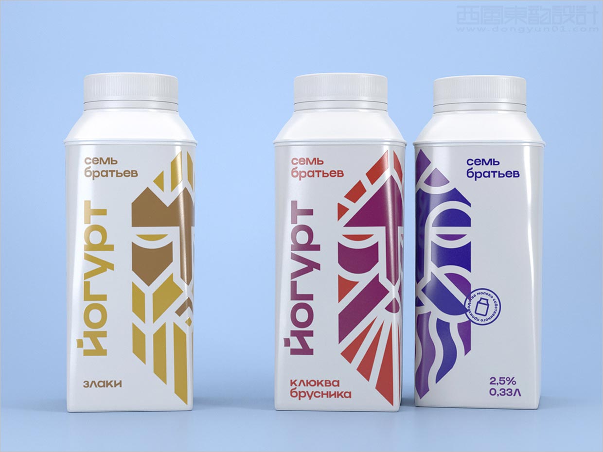 致敬古老雕塑藝術(shù)的俄羅斯牛奶包裝設計