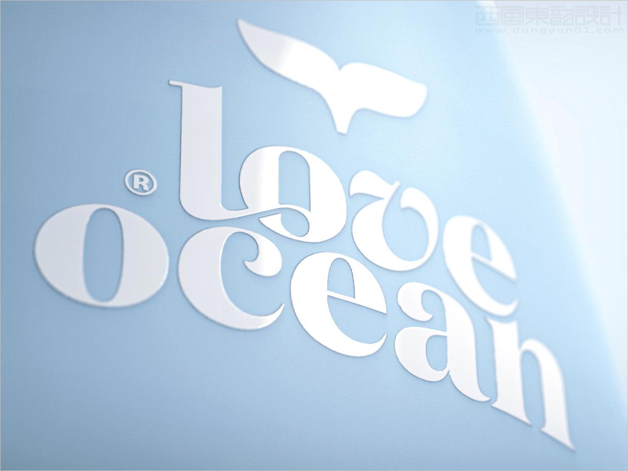 獨特的Love Ocean兒童沐浴護(hù)膚日化用品logo設(shè)計應(yīng)用效果