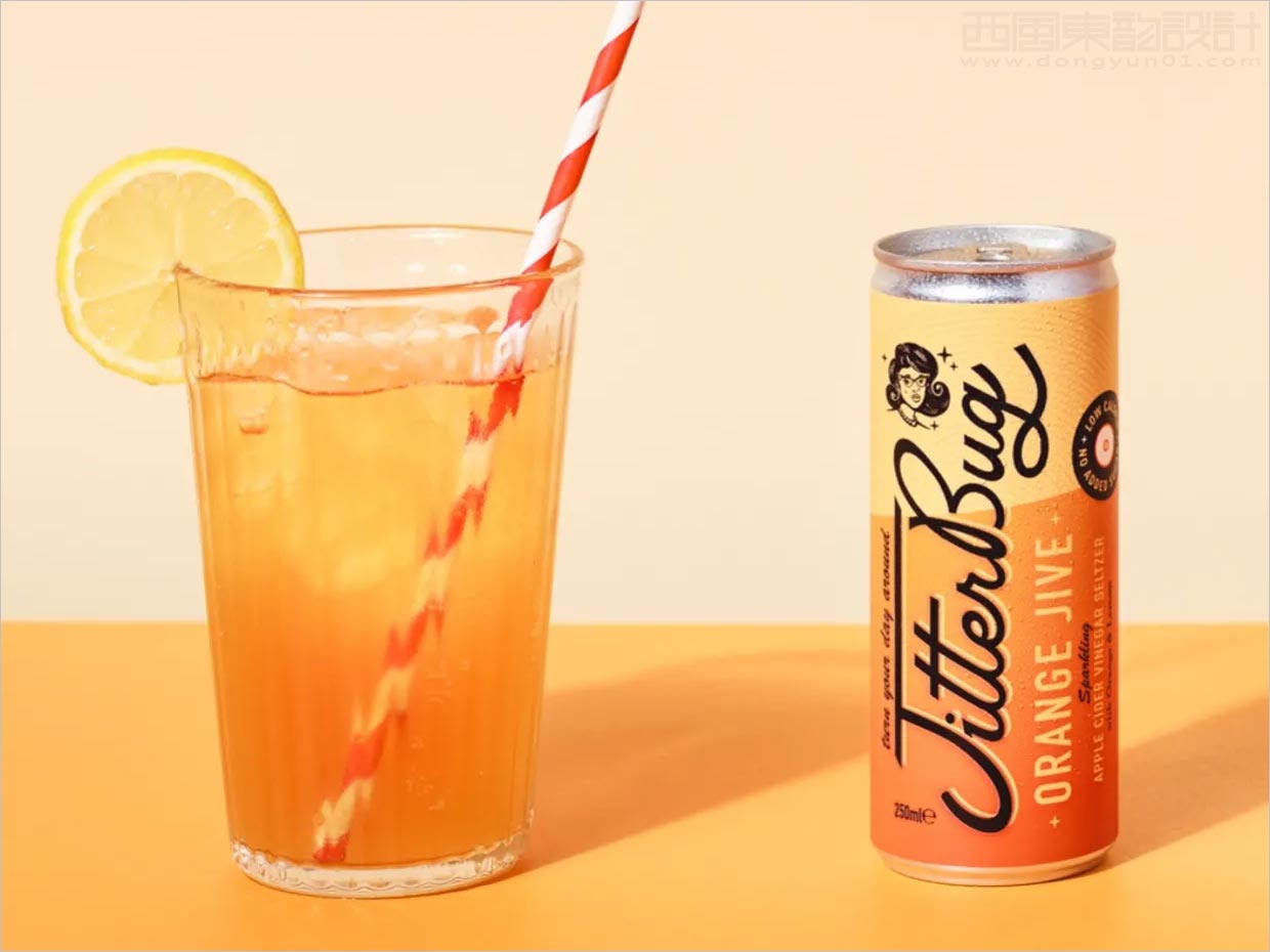 美國Jitterbug氣泡蘋果醋飲料包裝設(shè)計