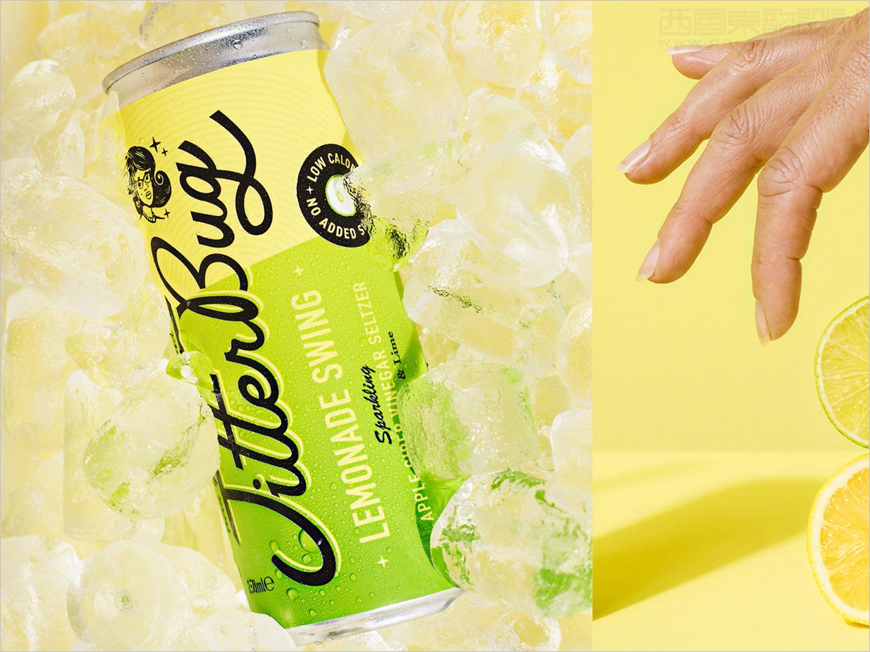 美國Jitterbug氣泡蘋果醋飲料包裝設(shè)計