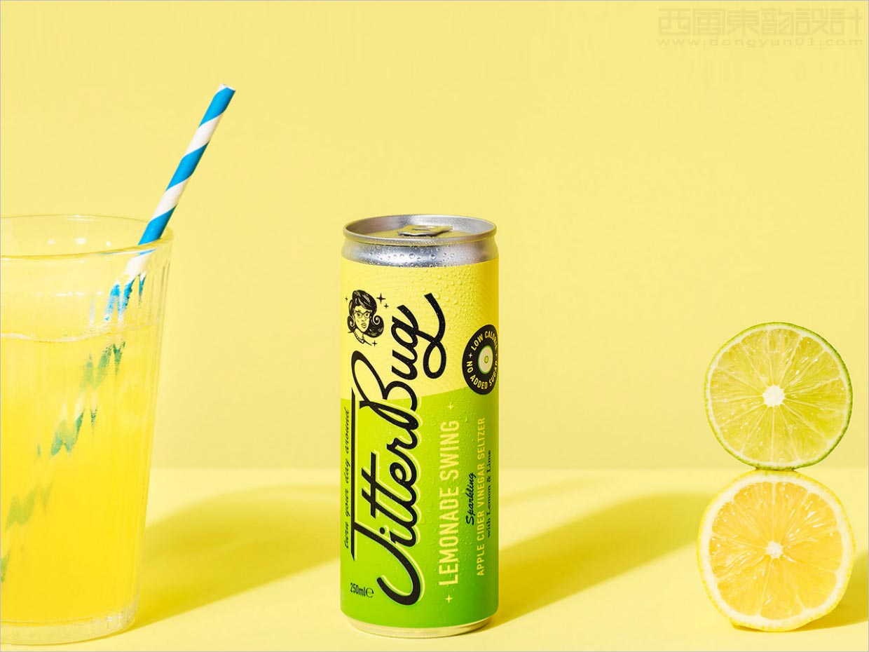 美國Jitterbug氣泡蘋果醋飲料包裝設(shè)計