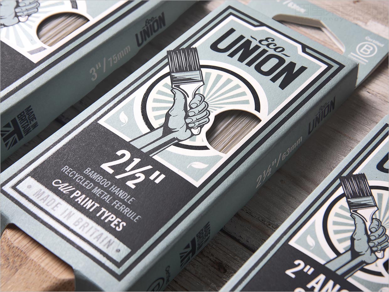 英國Eco Union油漆刷子裝飾工具包裝設(shè)計(jì)