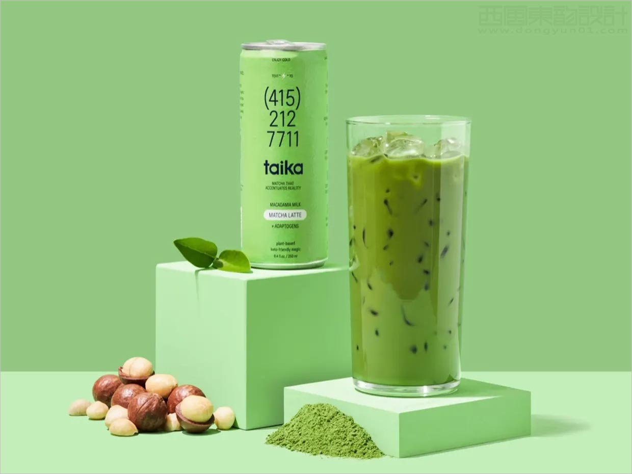 美國Taika抹茶拿鐵飲料包裝設(shè)計(jì)
