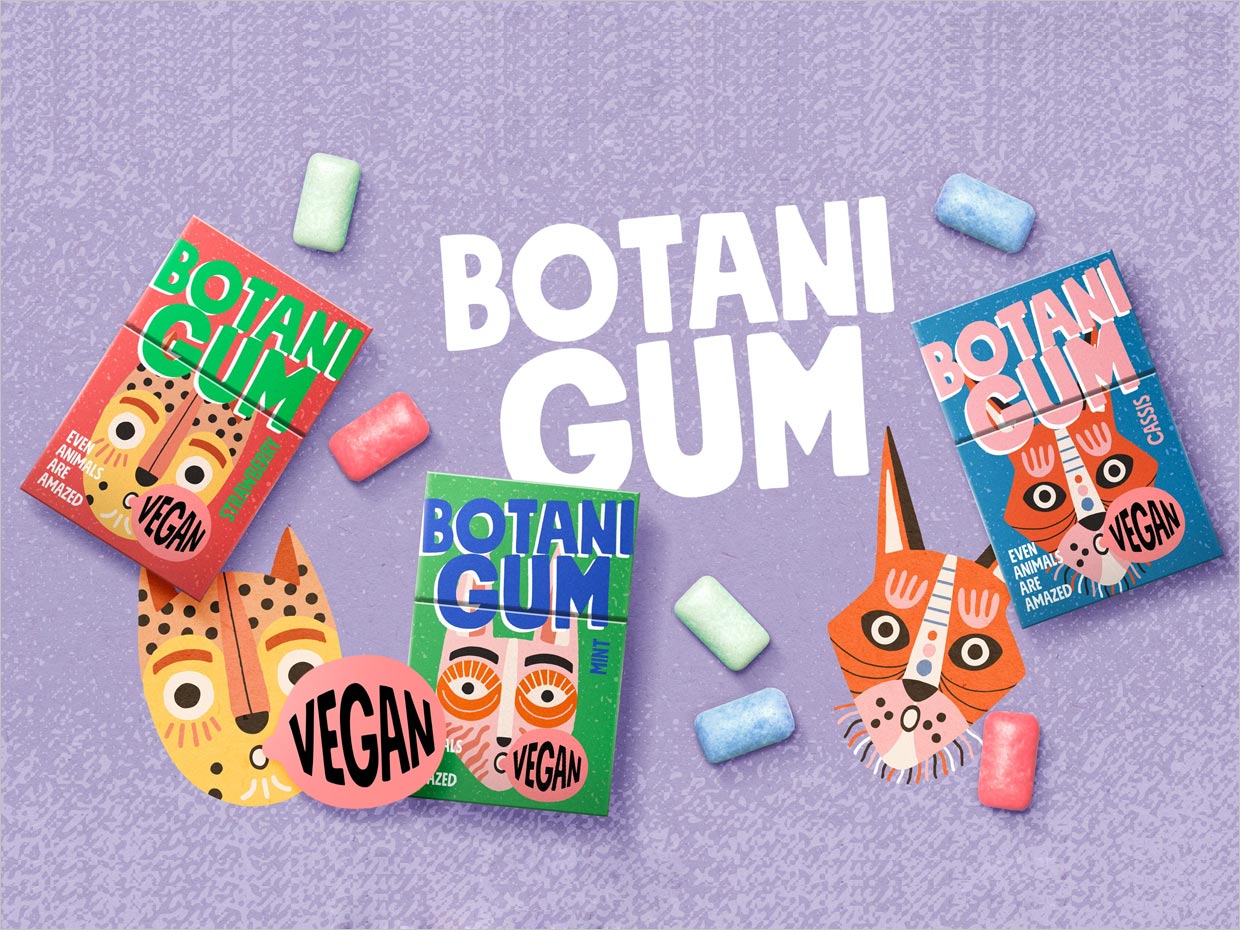 德國Botani Gum口香糖包裝設(shè)計(jì)之實(shí)物照片