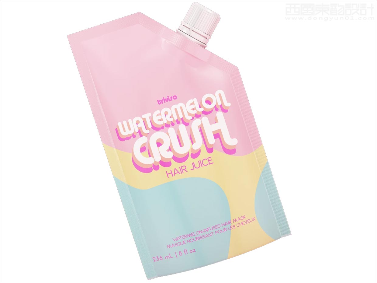 有趣的Triviso洗發(fā)水護發(fā)素頭發(fā)護理產(chǎn)品包裝設計