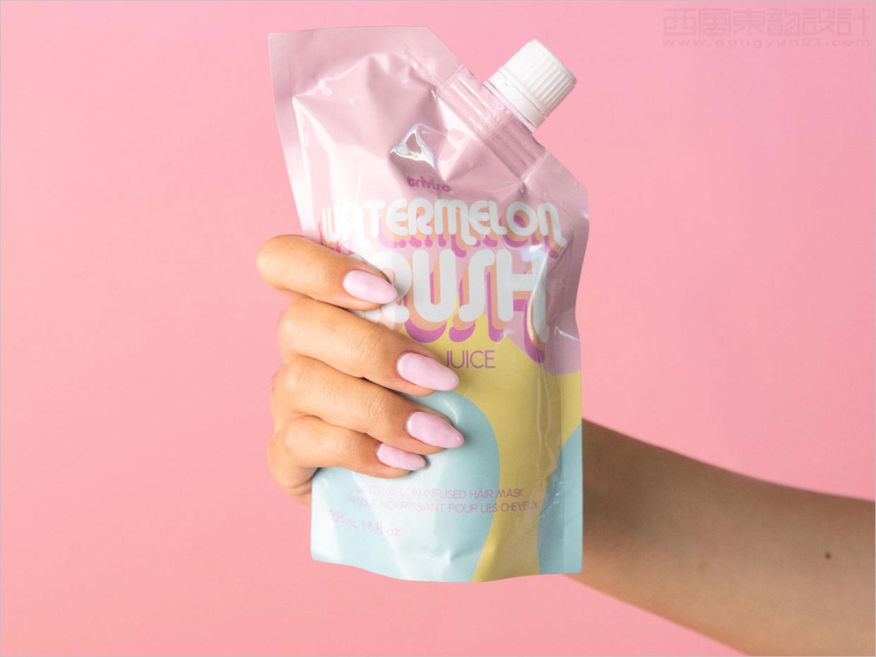 有趣的Triviso洗發(fā)水護發(fā)素頭發(fā)護理產(chǎn)品包裝設計之實物照片