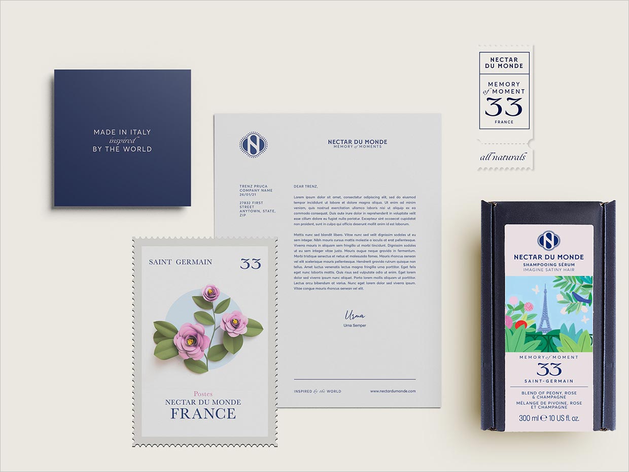 Nectar du Monde洗發(fā)水日化用品包裝設計