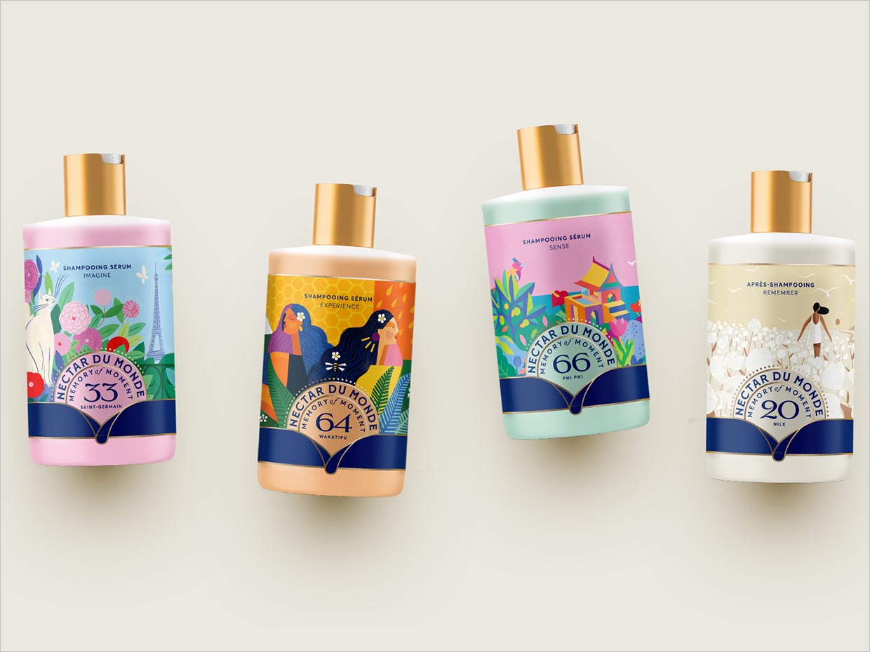 Nectar du Monde洗發(fā)水日化用品包裝設計