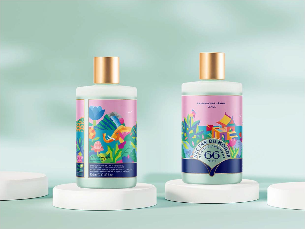 Nectar du Monde洗發(fā)水日化用品包裝設計