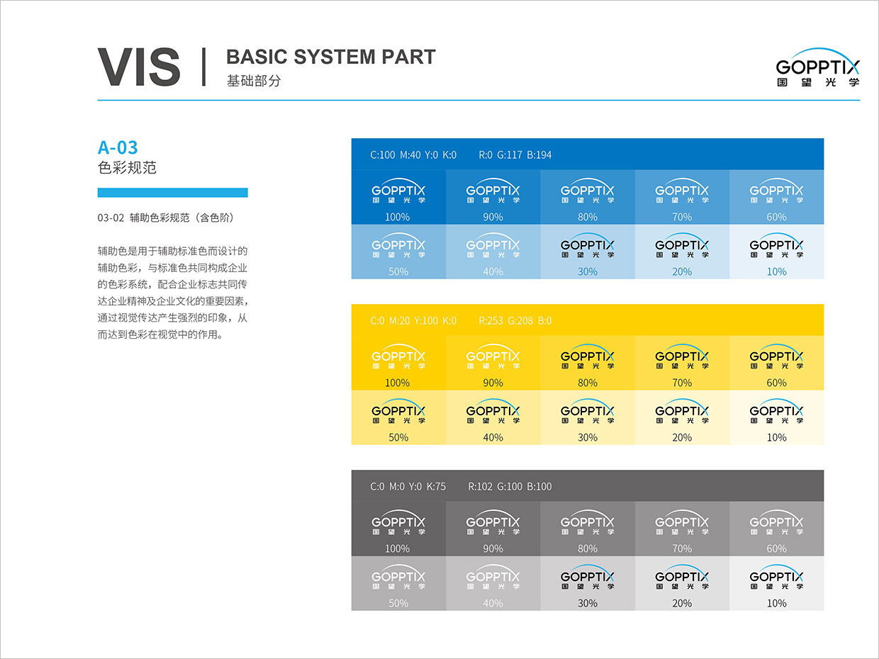 北京國望光學(xué)科技公司全案VI設(shè)計(jì)之色彩規(guī)范 北京國望光學(xué)科技公司全案VI設(shè)計(jì)之色彩規(guī)范
