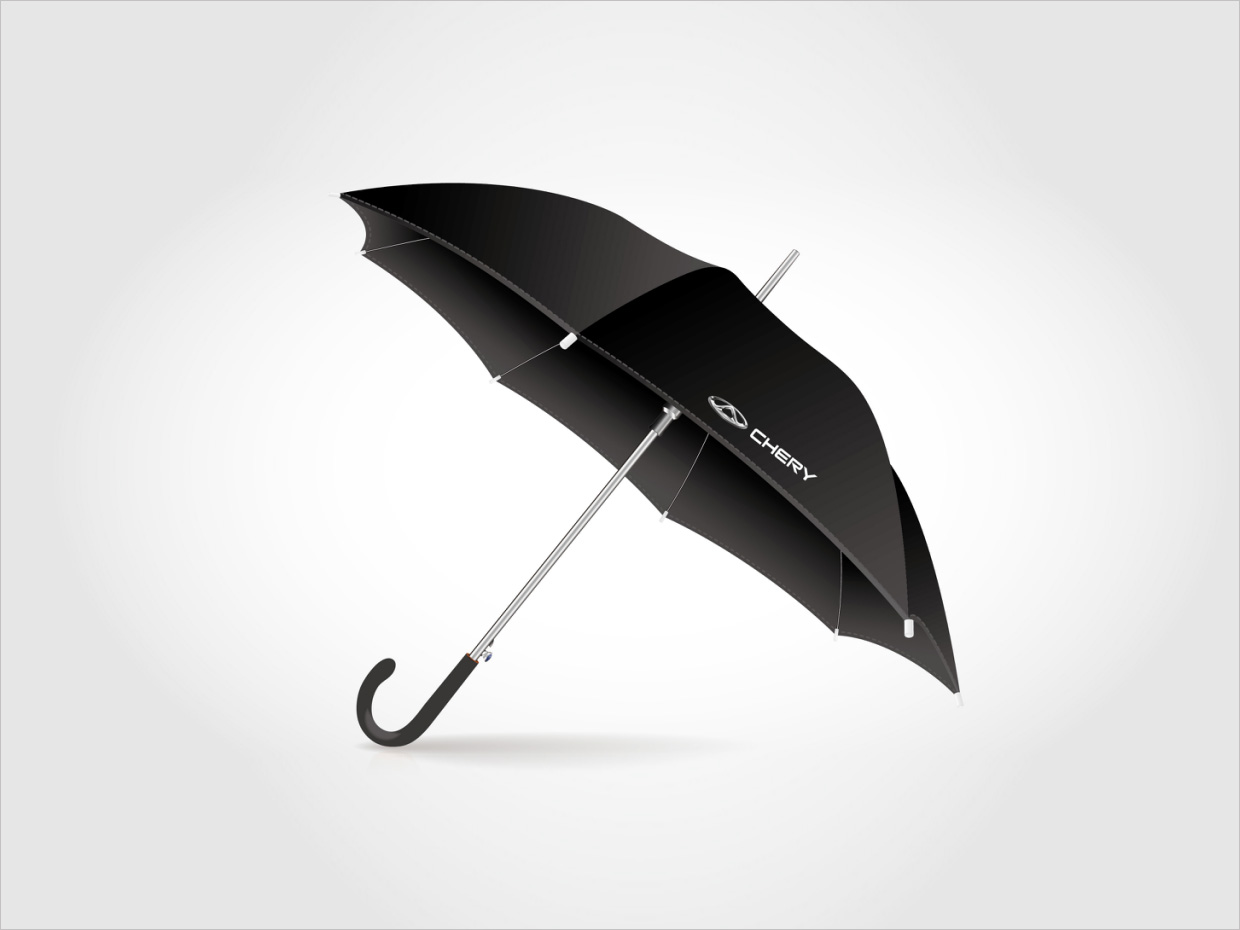 奇瑞汽車品牌形象升級vi設(shè)計之禮品傘設(shè)計 奇瑞汽車品牌形象升級vi設(shè)計之禮品傘設(shè)計