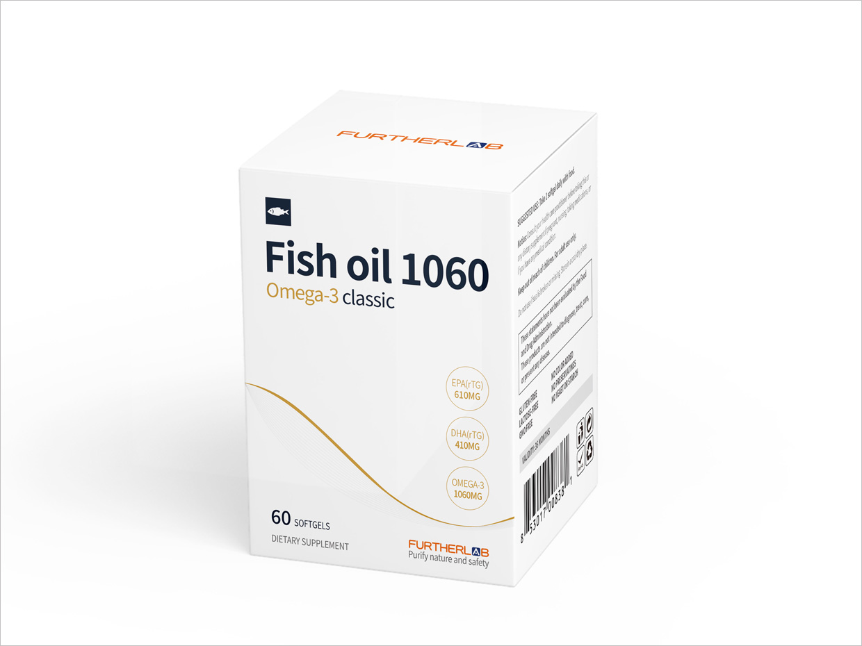 FURTHERLAB魚油保健品包裝設(shè)計之側(cè)面展示 FURTHERLAB魚油保健品包裝設(shè)計之側(cè)面展示