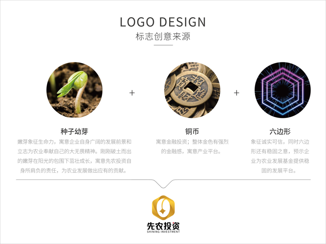 北京先農投資管理公司logo設計創(chuàng)意理念說明